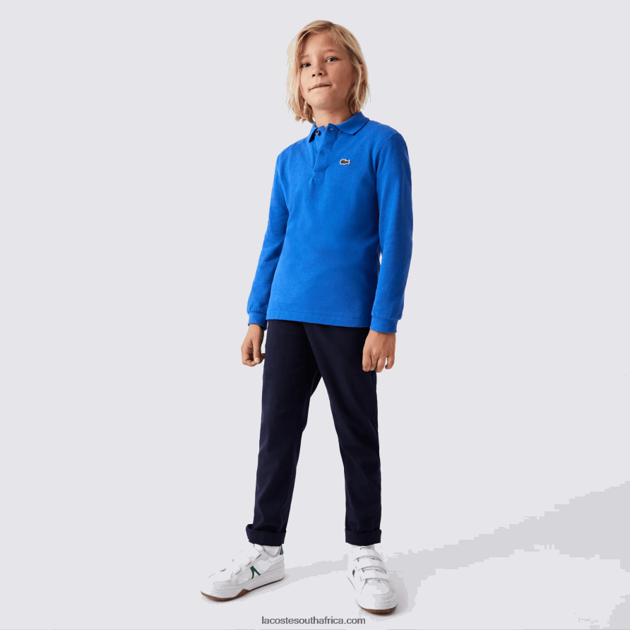 Kids Lacoste Blue K1Q Regular Fit Petit Pique Polo TJ8X402943 ...