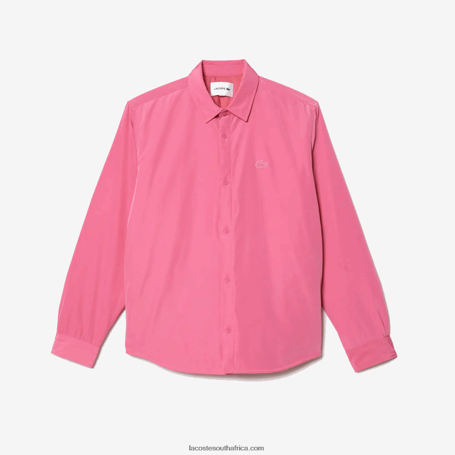 Men Lacoste Pink 2R3 Water Repellent Overshirt TJ8X40498 [TJ8X40498 ...
